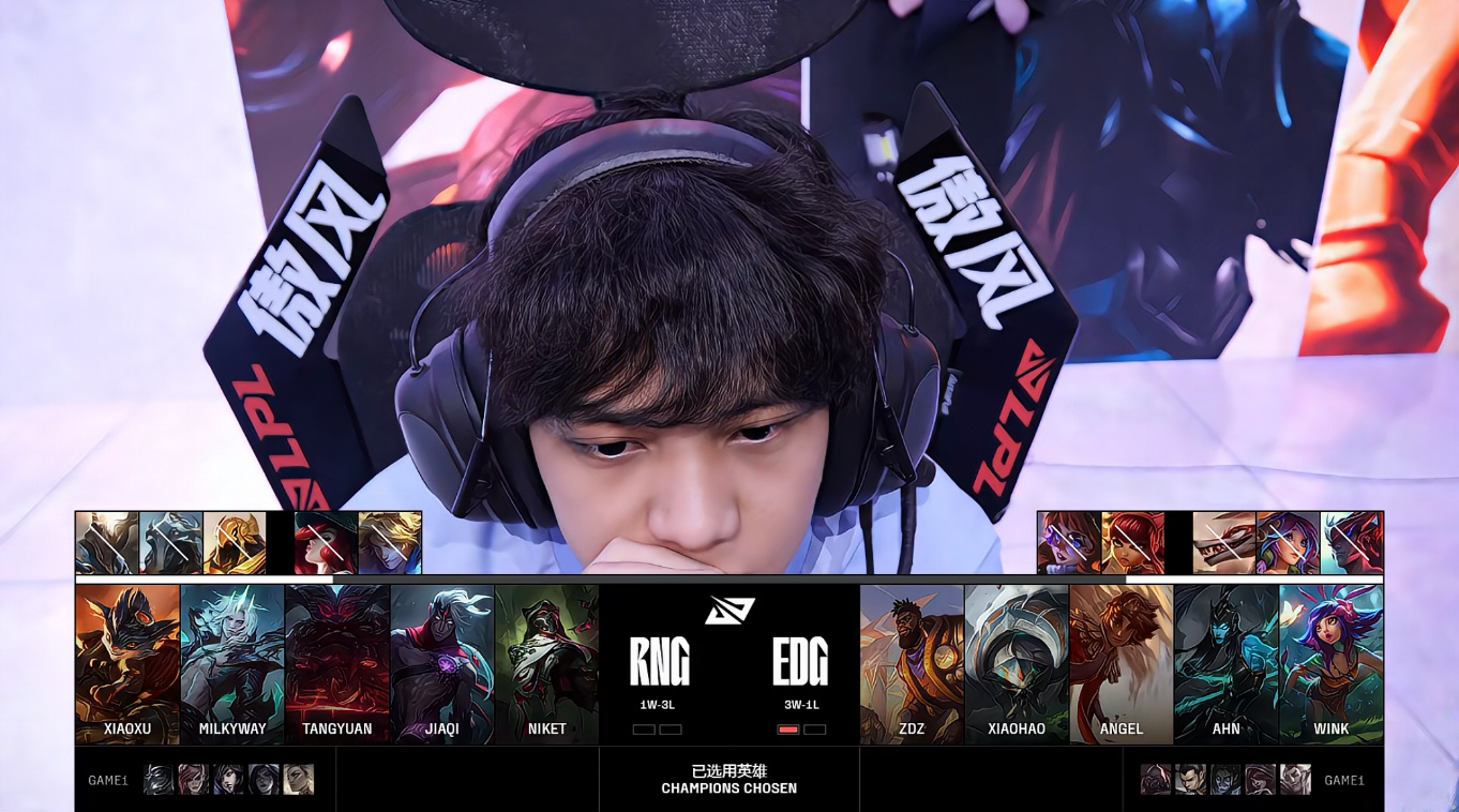 NS横扫EDG，Uzi关键团战开团秒人宿敌对决四强赛，锁定晋级资格